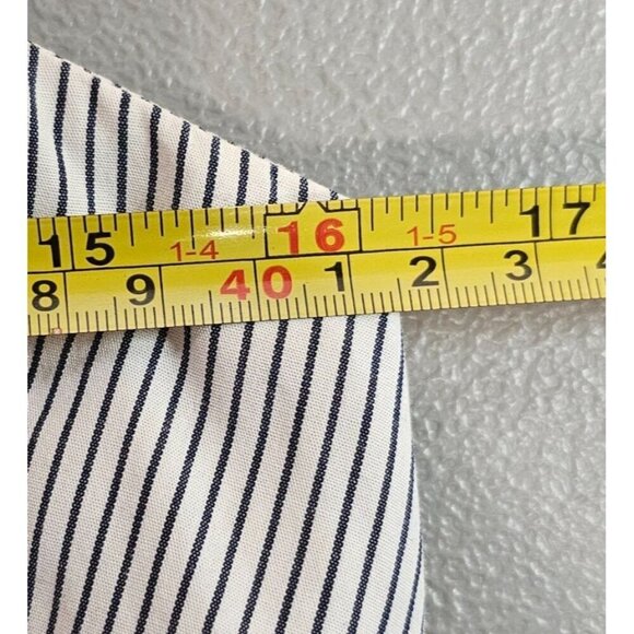 Sayaka Davis Women 4 Lagenlook Asymmetrical Hem Striped Cotton Dress with Pocket - Picture 10 of 14